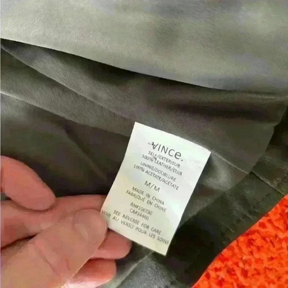 Vince Brown  Leather Vest, Size M - Picture 12 of 12